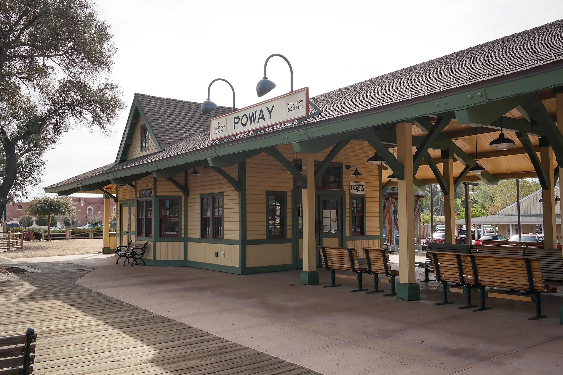 Poway Depot at Old Poway Park representing Poway, California
