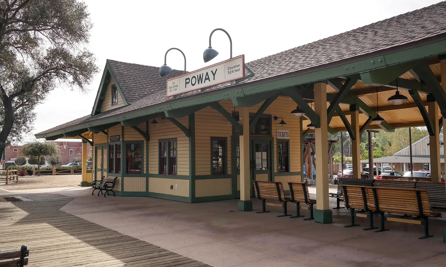 Poway Depot at Old Poway Park in Poway, California