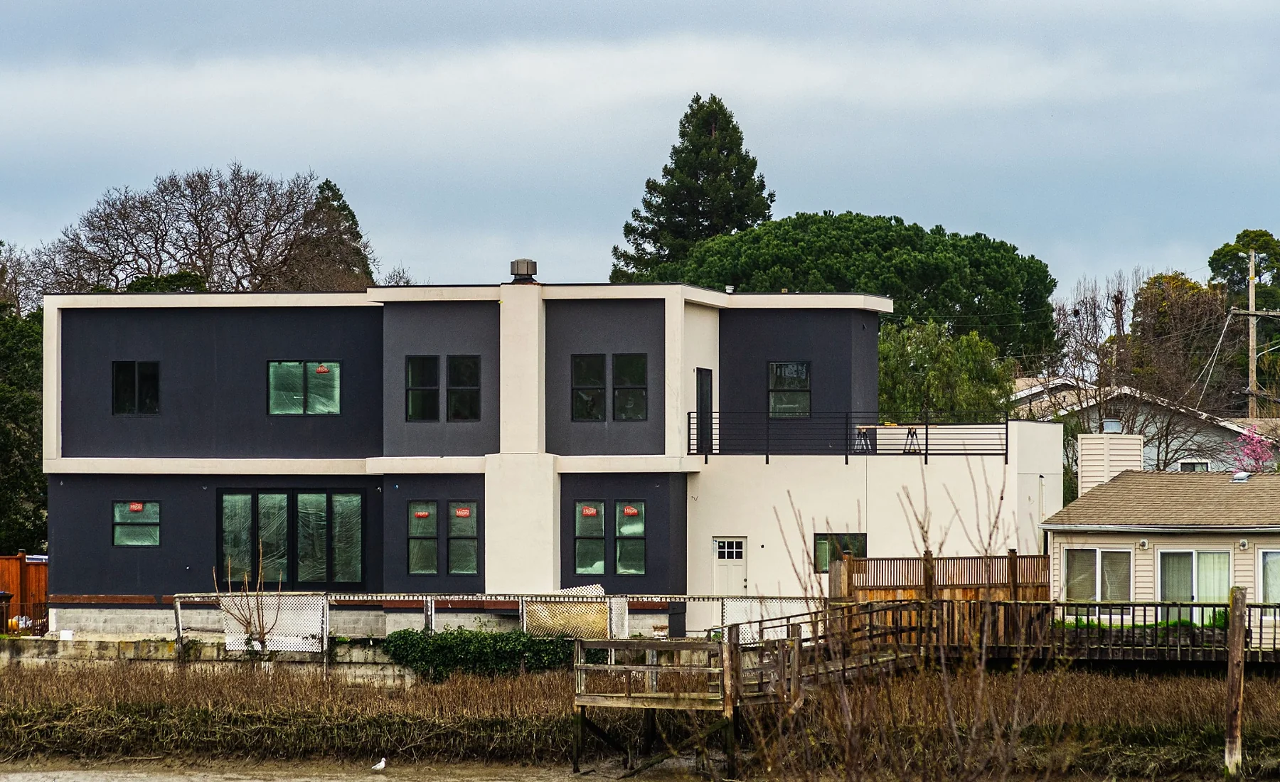 Modern remodeled home exterior